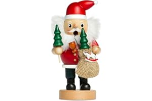 ‎SIKORA Sikora Räuchermännchen aus Holz Verschiedene Motive Räucherfigur Deko Weihnachtsfigur - RM-B, Farbe/Modell:B01 rot - Weihnachtsmann, Höhe in cm:Höhe ca. 16 cm