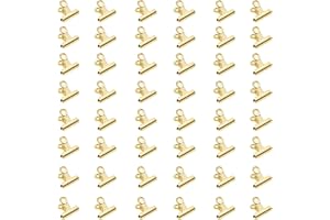 WUPENGZON 50 Pieces Metal Bulldog Clips, 22mm Gold Binder Clips,Hinge Clips for Food Bags,Clipboard,Poster,Paper Pictures Organizers, Crafts Hanging Art, Home and Office Decoration,Price Tag (Gold)