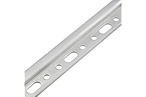 Gedotec binario pensili appendiabiti binario per pensili - pensili | Guida montaggio lunghezza 1250 mm | Acciaio zincato | Capacità carico 240 kg | guida a parete in metallo senza viti - 1 pezzo