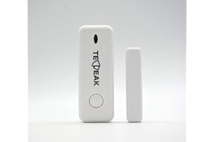 TecPeak Sensore di allarme per porte e finestre, allarme per porte e finestre con manomissione antieffrazione, funziona con TECPEAK sistema di allarme con sicurezza