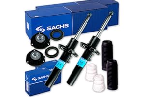 BANDELONE 2x SACHS Stoßdämpfer + Domlager + Protection-Kit vorne für Golf 5 6 Passat 3C