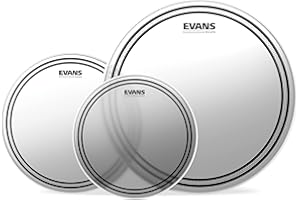 Evans ETP-EC2SCTD-R EC2S (Coated) Tom Pack Rock 25,4 cm (10 Zoll), 30,4 cm (12 Zoll), 40,6 cm (16 Zoll) Felle