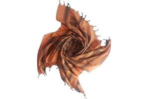 MILSPEC SURPLUS Shemagh Écharpe en coton arabe pour Keffiyeh Désert Palestinien Keffiyeh Écharpe tactique armée fabriquée à la main