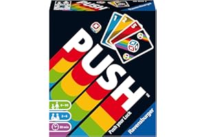 Ravensburger – Push – Jeu d’ambiance - Jeu de cartes et dés - en famille ou entre amis - 2 à 6 joueurs à partir de 8 ans – Mixte - 26828 - (Multilingue - Français inclus)