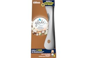 Glade Automatic Spray, Profumatore per Ambienti Base con Ricarica, Fragranza Sandalo di Bali e Gelsomino, Confezione da 1 Diffusore e 1 Ricarica 269 ml