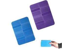 GUNWON 2Pcs Moisture-Proof Folding Seat Mat,Folding Foam Sit Mat Thermally Insulated Folding Seat Pad,Portable Waterproof Outdoor Cushion Foldable Sit Mat for Outdoor Camping Park Picnic Hiking Playground