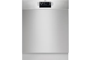 AEG FUS6491AZM Unterbau-Geschirrspüler / Serie 6000 mit SatelliteClean / 60cm / AirDry - ideale Trocknungsergebnisse / C / energiesparend / MaxiFlex Besteckschublade / Display / Startzeitvorwahl