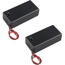 LAMPVPATH (Pack of 2) 9v Battery Holder, 9 Volt Battery Holder with Switch, 9v Battery Case with Switch LAMPVPATH (Pack of 2) 9v Battery Holder, 9 Volt Battery Holder with Switch, 9v Battery Case with Switch