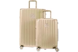 GYL Intemporelle Set de 2 Valises – Petit + Grande Valise Rigide Légère en 100% Polycarbonate avec Serrure TSA, roulettes Pivotantes et Poignée Ergonomique – Champagne