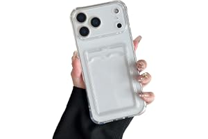 DEFBSC Fodral för iPhone 18 Pro Max transparent korthållare