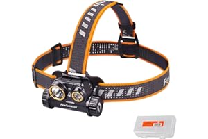 Fenix HM65R Torcia Frontale FEHM65R Adatta per gli Sport Estremi, 1400 Lumen, Magnesio, Alluminio, Plastica