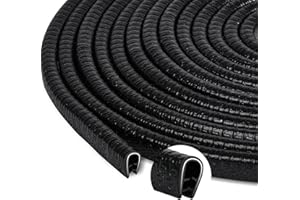 PICK FOR LIFE Car Door Edge Guard Protector Strips U Shape Rubber Car Door Seal Trim for Mental Edges Boat, Grip Range 1.0mm to 2.5mm (4m)