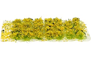 EXCEART War World Scenics Gras Gaming Base Blumen Grasbüschel Modellbau Tabletop Gelände Statische Grasbüschel Geländebau Miniatur Ornamente Eisenbahn Modellbahn Landschaftsbau Diorama Zubehör