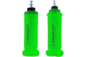 SINOVATI® Składane butelki na napoje, z termoplastycznego poliuretanu (TPU), miękka butelka, butelka na wodę, nie zawiera BPA, sportowa butelka na plecak, rower, wędrówki, jogging, kemping i