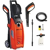IBELL WIND79 Induction Motor High Pressure Washer, 1800 Watts Motor, 140 Bars, 7L/Min Flow Rate, 5 Meters Outlet Hose, for Ca