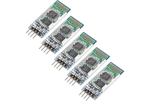 DORHEA Lot de 5 modules de carte émetteur-récepteur RF sans fil Bluetooth sans fil 4 broches HC-06 - Support série bidirectionnelle - Mode esclave et maître