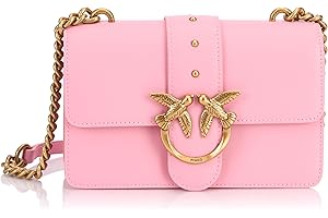 Pinko Love One Mini Cl Vitello Seta, Borsa Donna, Rosa, Taglia Unica