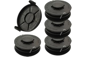 CDIYTOOL 3405685 Bobina di ricambio per tagliaerba Ein-hell GC-ET 4530 RTV 400 RTV 550 RTV 550/1, compatibile con tagliaerba Ein-hell 3405685, linea decespugliatore senza fili da 2 mm 9,8 m (5 pezzi)