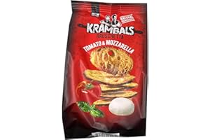 ‎TISE SÜSSWAREN GMBH Krambals Bruschetta Tomate & Mozzarella (70g Beutel Brotchips mit Tomate & Mozzarella Geschmack) 12 Stück