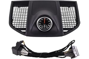 ASVEGE Sport-Chrono Cronometro Cruscotto Pannello per Porsche Macan 95B 2014-2021, Cover Nera e Orologio Nero