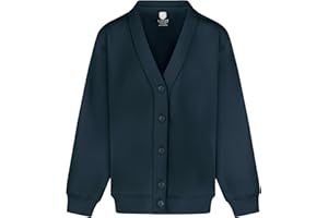 MISS CHIEF Girls School Cardigan Fleece Sweatshirt Uniform Schoolwear Age 2 3 4 5 6 7 8 9 10 11 12 13 14 + Adult Sizes