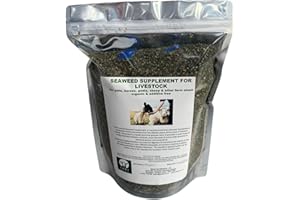GN LTD Seaweed Organic Granular Supplement, Natural Plant & Animal Nutrition, Rich in Vitamins, Minerals, Trace Elements, Suitable for Pets, Livestock, Gardening, Non-GMO - 1kg