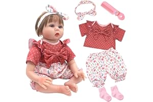 XERTEAM Linda ropa para muñecas de 50 a 55 cm, 5 piezas con nudo de mariposa, accesorios incluidos