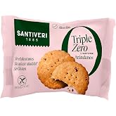 SANTIVERI - Triple Zero Cranberry Cookies - Crispy Cookies with Whole Grain Oatmeal and Lingonberries, High in Fiber, No Swee