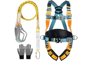 BLOMISE Absturzsicherung Sicherheitsgurt, 5-Punkt Auffanggurt