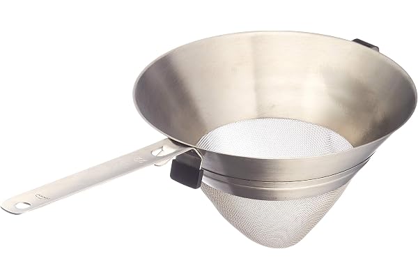 Lacor 60323 Passoire Chinois Toile Métallique 22 cm, Gris (Argent)