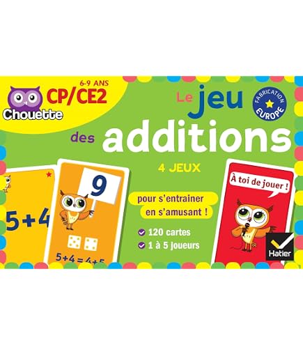 Addigolo – Jeu De Cartes éducatif Pour Apprendre Les Compléments à 10, Dès 6 Ans, Médaillé