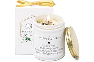 FUND AMLIGHT Housewarming Gift for New Home, New Home Gift, Housewarming Gift Idea for Women Friend, Moving in Gift, Vanilla&Lavender Scented Candles