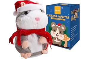 Eocolz Sprechender Hamster wiederholt das, was Sie Sagen Mimicry Haustier Plüsch Buddy Maus interaktives Spielzeug lustiges Kinder Plüschspielzeug frühes Lernen für Mädchen und Jungen Geschenk