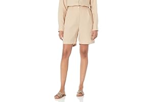 Marchio Amazon - Millie, Morbidi Pantaloncini da Passeggio a Pieghe, in Lino di The Drop