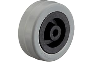 dörner + helmer 775105 Roue pour appareil Roulettes diamètre 50 mm, plastique/caoutchouc gris