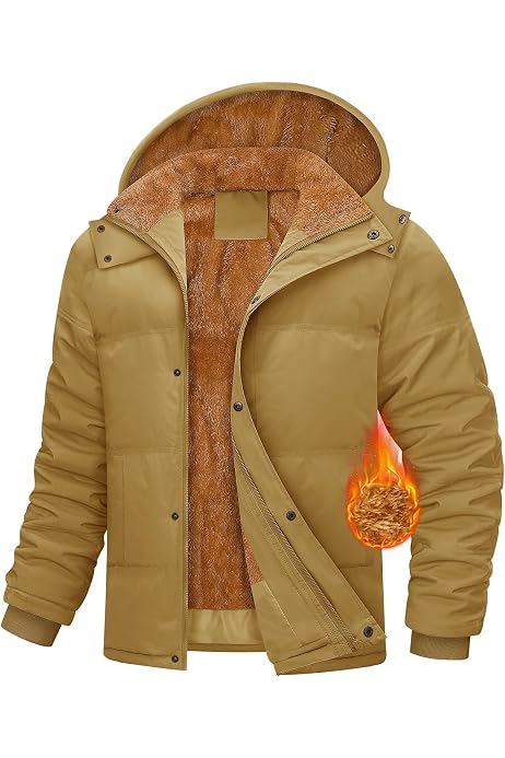 SwissWell Men's Winter Jacket, Warm Fleece Wor Produktbild-Vorschau 8