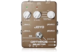 JOYO Line Selector Gitarrenpedale, 6 Modusschalter mit AB, 2 Effektschleifen, unabhängiger Steuerkanal für E-Gitarre, Bass (ORTHROS SELECTOR JF-24)