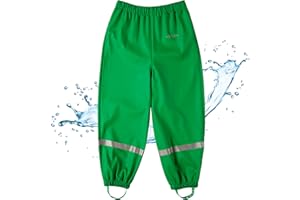 BMS® Regenhose für Kinder ohne Latz, ideale Matschhose und Buddelhose, 100% wasserdicht, besonders hautfreundlich und weich Softskin, Oeko-Tex, strapazierfähig, langlebig für Mädchen, Jungen