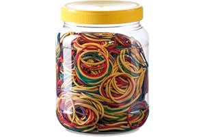 Gomas Elasticas para Oficina + Papeleria + Embalaje – Diametro 6 cm – Fabricadas en Europa – Alta Resistencia y Flexibilidad – Uso Profesional y Educativo | HRoja (Surtido, 200, Gramos)