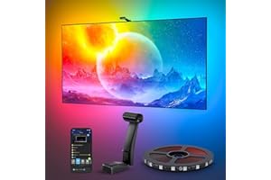 Govee T2 Envisual Backlights con Dual-Cámara, 5m RGBIC WiFi Tira LED soporta TV de 75-85 Pulgadas, Adaptan a Televisor Ultrafino T2 Tira DreamView para Juego y Entretenimiento Doméstico