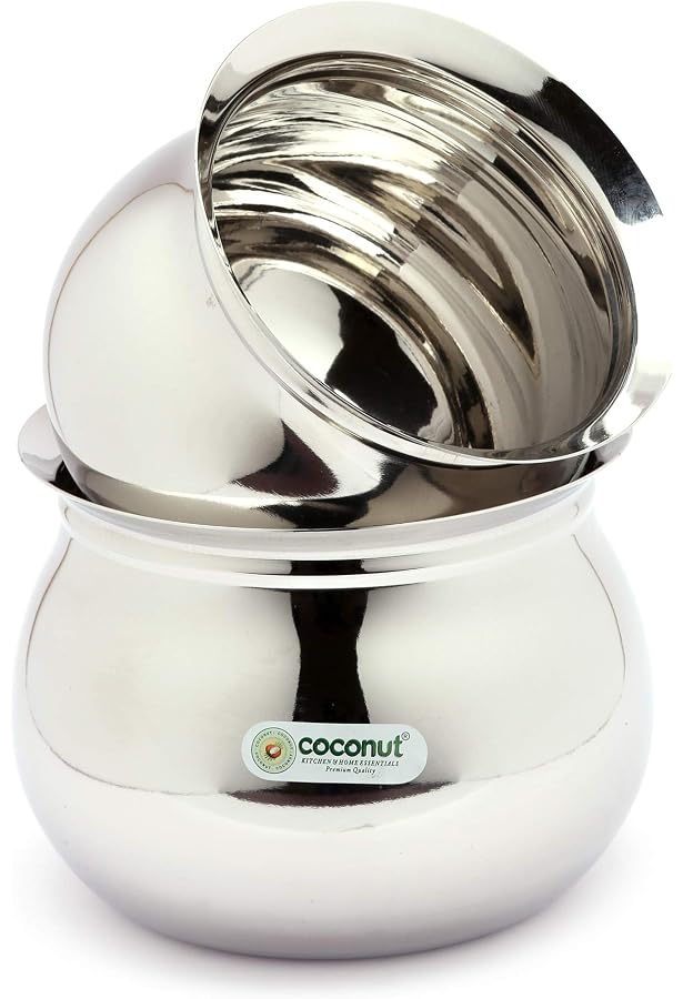 thumbnail image 2 of Coconut Stainless Steel Baby Topes Round Bottom - Set Of 4, 300ml 2 of 9