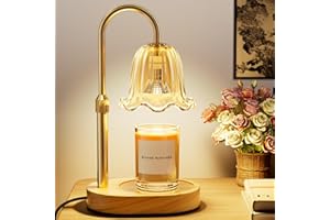 Draome Candle Warmer Lamp - Dimmable & Timer, Height Adjustable Flameless Candle Lamp for Jar Candles, Ideal Gifts for Women's Birthday, Christmas & Anniversary(Includes 2 Bulbs)