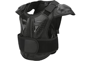 MASYOSH Motorrad Reitpanzer Weste Komfortable Radfahren Brust Rücken Schutz für Kinder Kinder