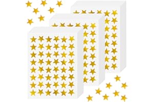 Prasacco 1440 Counts Small Gold Foil Star Stickers, Gold Star Stickers for Kids Reward Students Teachers, 0.5" Diameter Golden Stars Stickers