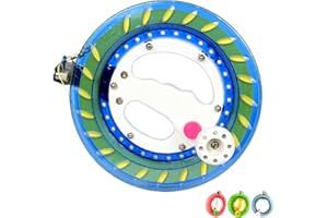 Simxkai Bobina di corda per aquilone, bobina di corda, avvolgitore di linea, viene fornito con serratura, 8 pollici con linea resistente (blu)