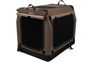 Hundebox TrendPet TPX75-Pro - Leichte, Faltbare Transportbox fürs Auto mit Aluminium Rahmen