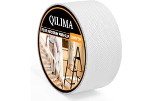 QILIMA halkskydd tejp transparent 5 cm x 5 m, premium grepptejp med förbättrad textur, ultratunn och vattentät halkfri tejp för säkert grepp, perfekt för trappor, verktygshandtag och sport