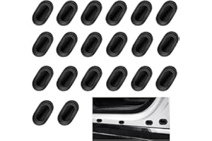 ANGLINK 20 Pcs Autotuer Stossdaempfer - Auto Zubehoer Daempfer, Car Kantenschutz Stoßdämpfer Aufkleber, Autotür Türdämpfer Zubehör for Mercedes Opel BMW VW Hyundai Ford Audi丨Schwarz