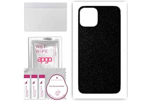 apgo Skin Sticker Film Foil Vinilo lámina para la Parte Posterior del teléfono Inteligente para Apple iPhone 11 Pro Negro Mate