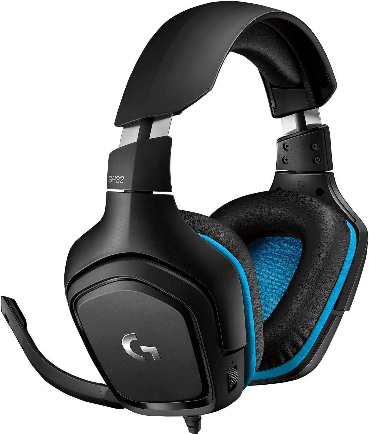 Logitech G432 Casque Gamer Filaire | Son 7.1, DTS Headphone:X 2.0, Transducteurs 50mm, USB/Jack 3.5mm, Micro Sourdine, PC/Xbox One/PS4/Switch - Noir